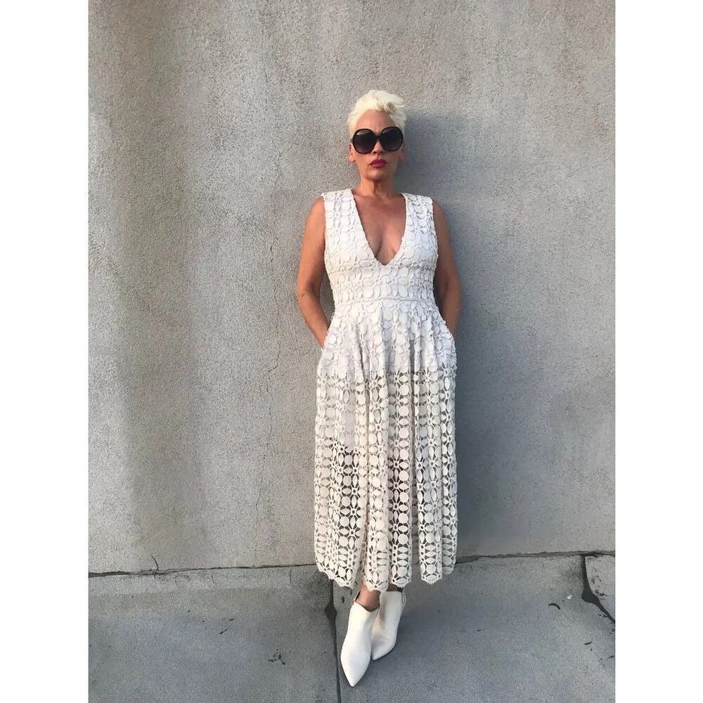 Nicholas Tiered Lace Dress XS / 2